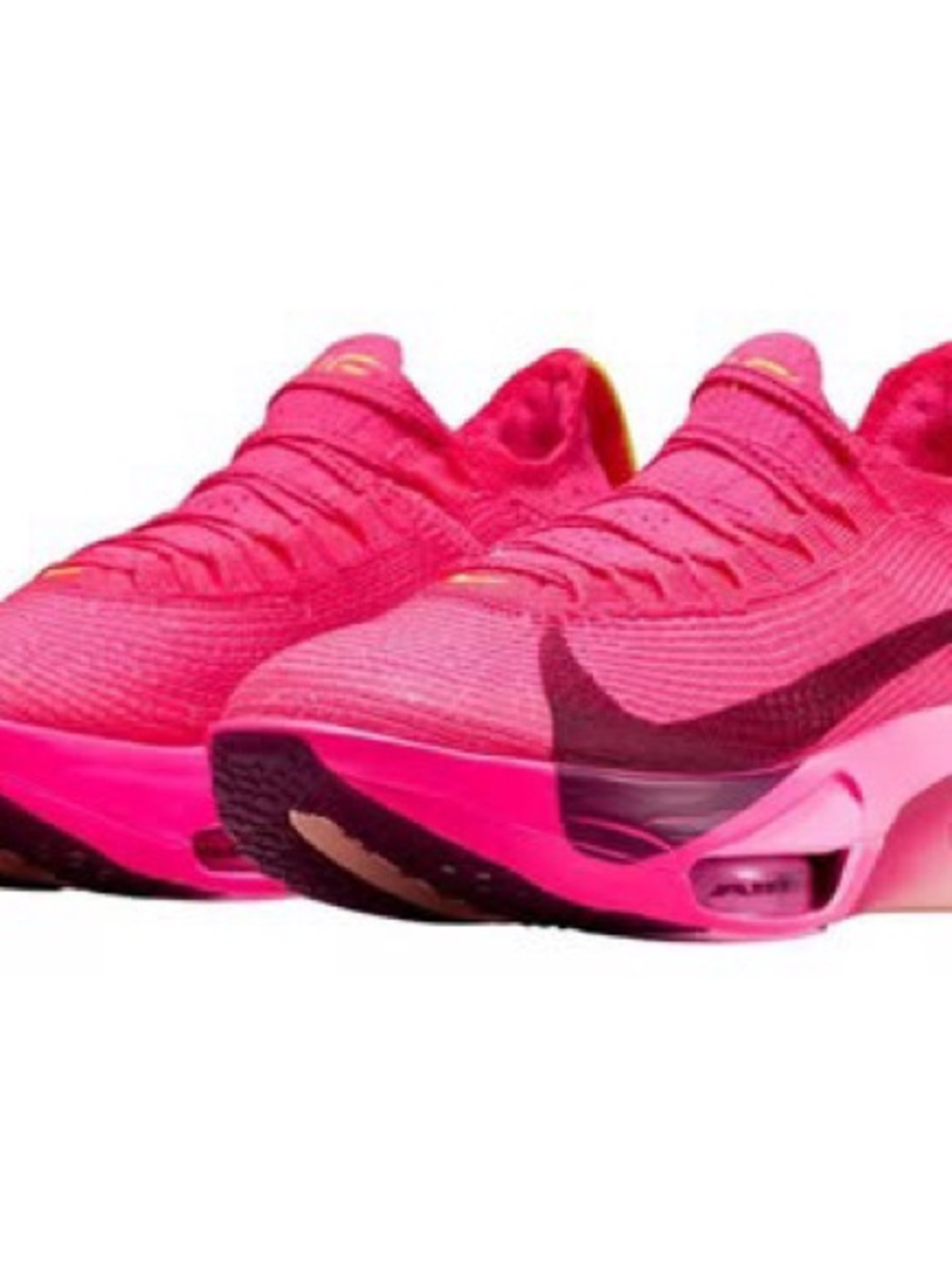 Nike Women’s Bright Pink Flyknit Air Cushion Running Shoes